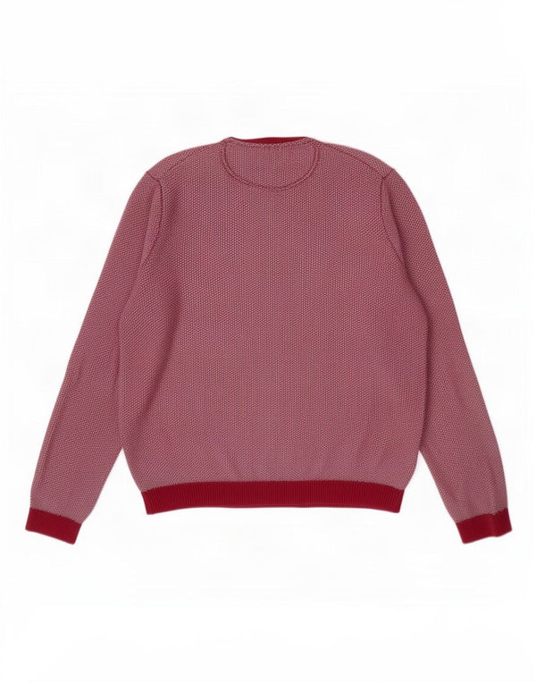 Ted Baker - Jersey de cuello redondo para hombre, talla 6, 2XL, algodón moteado rosa