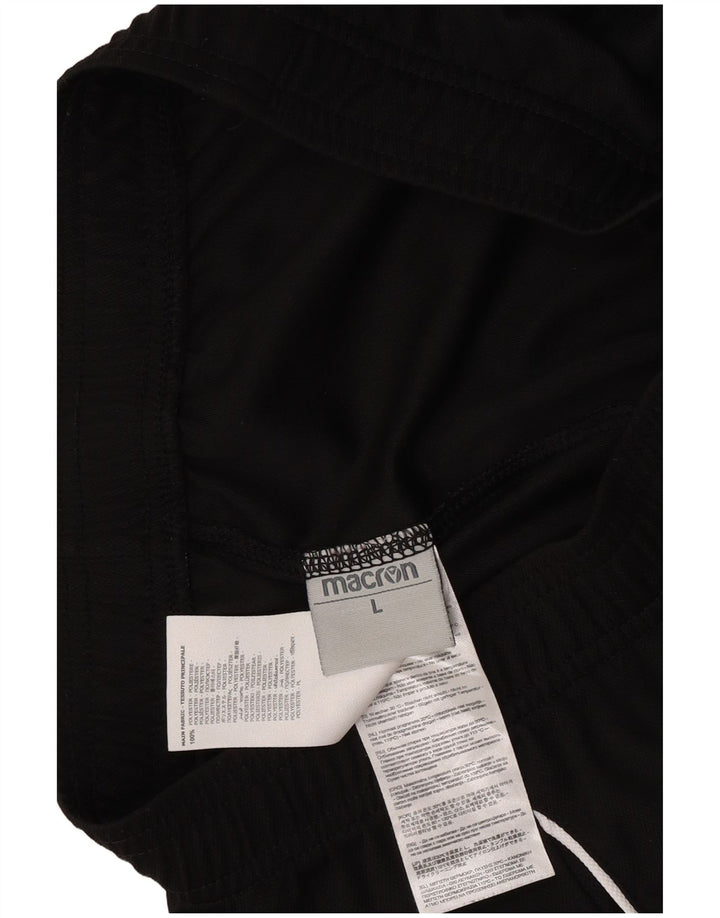 Macron Hombre HELLAS VERONA Pantalones cortos deportivos Grande Poliéster negro