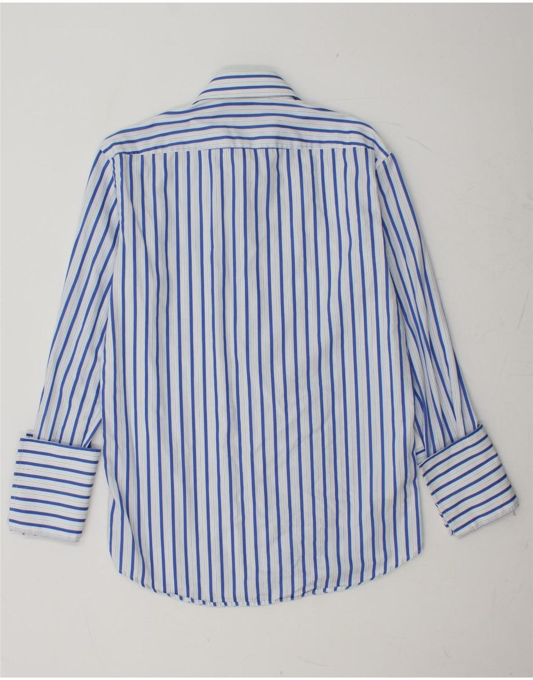 HUGO BOSS Camisa formal para hombre Talla 38 15 Algodón a rayas azul medio