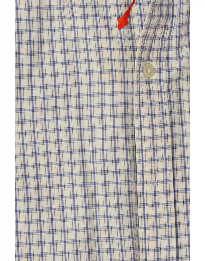 L.L.BEAN Mens Regular Shirt XL Blue Check Cotton Vintage L.L.Bean and Second-Hand L.L.Bean from Messina Hembry 