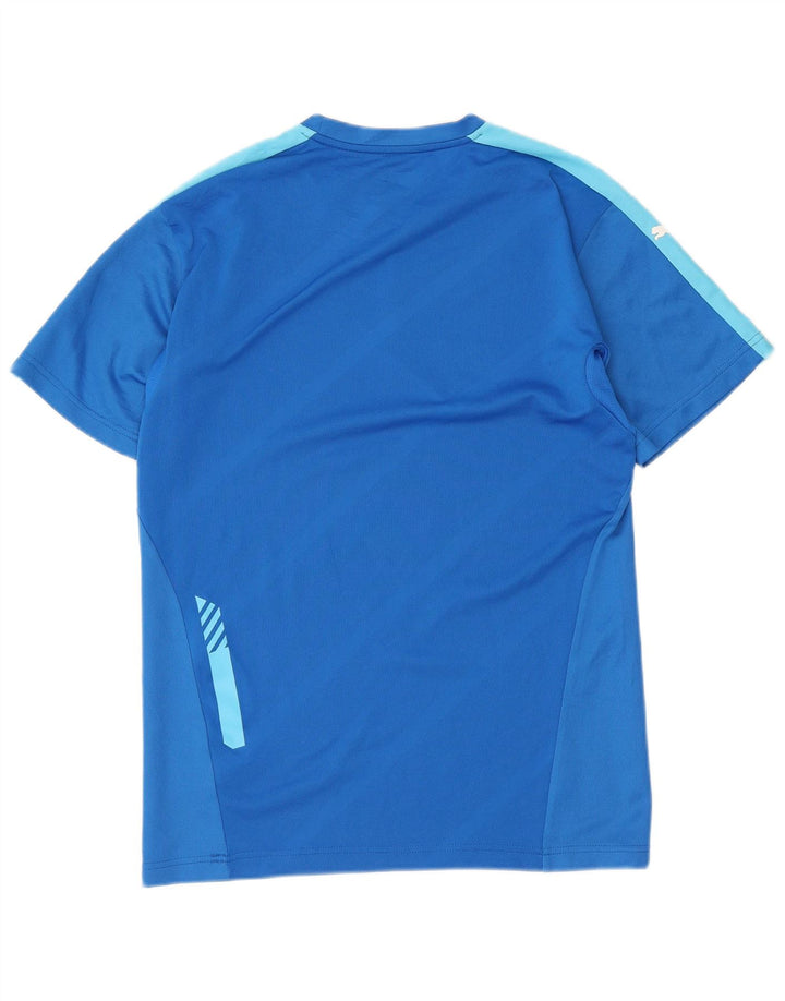 Camiseta Puma Hombre Top Azul Medio Colorblock Poliéster
