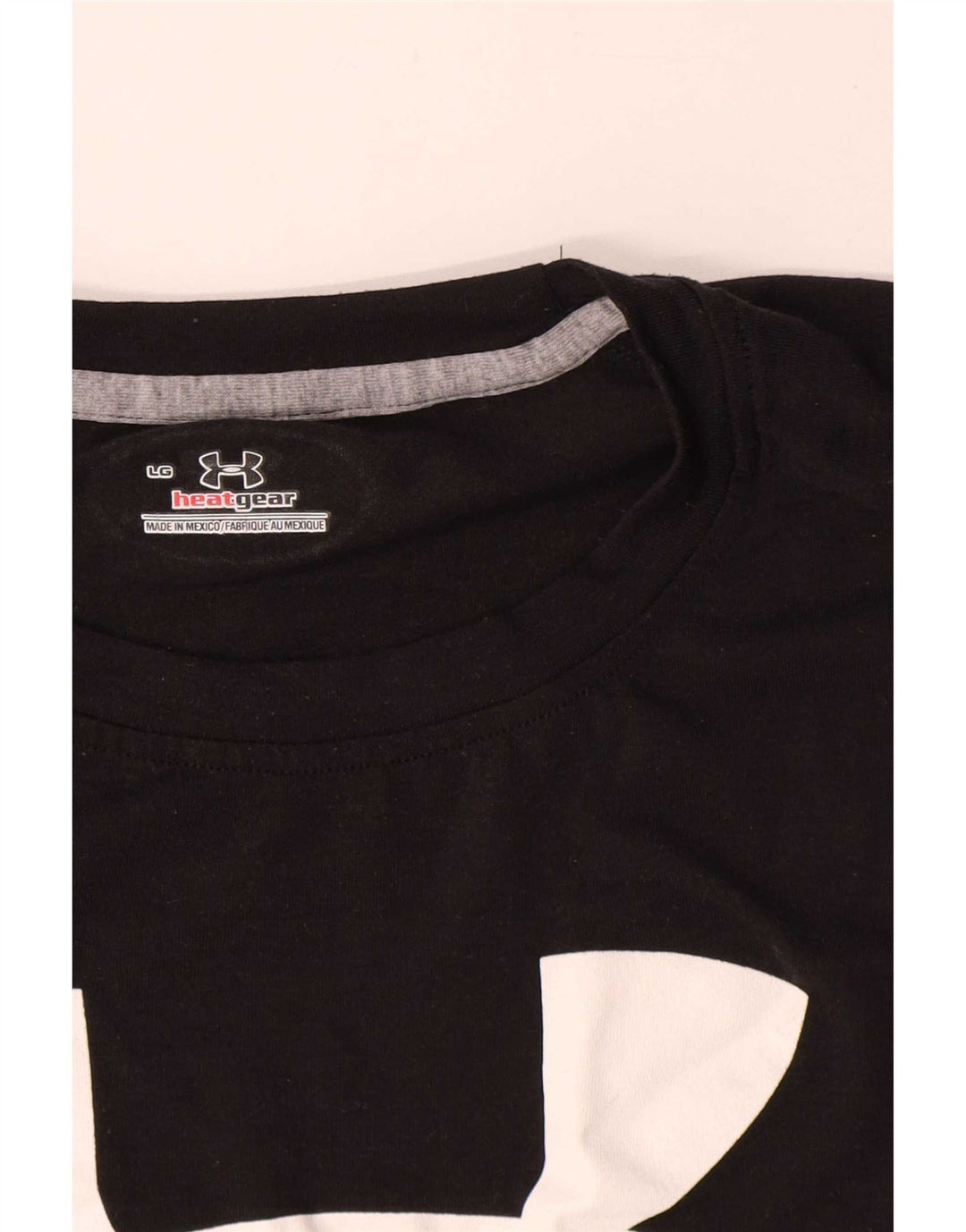 Under Armour Camiseta con gráfico Heat Gear para hombre, talla grande, poliéster negro