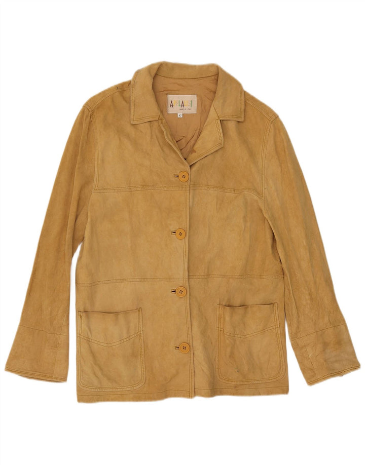 Chaqueta de ante vintage para mujer IT 42 Cuero beige medio