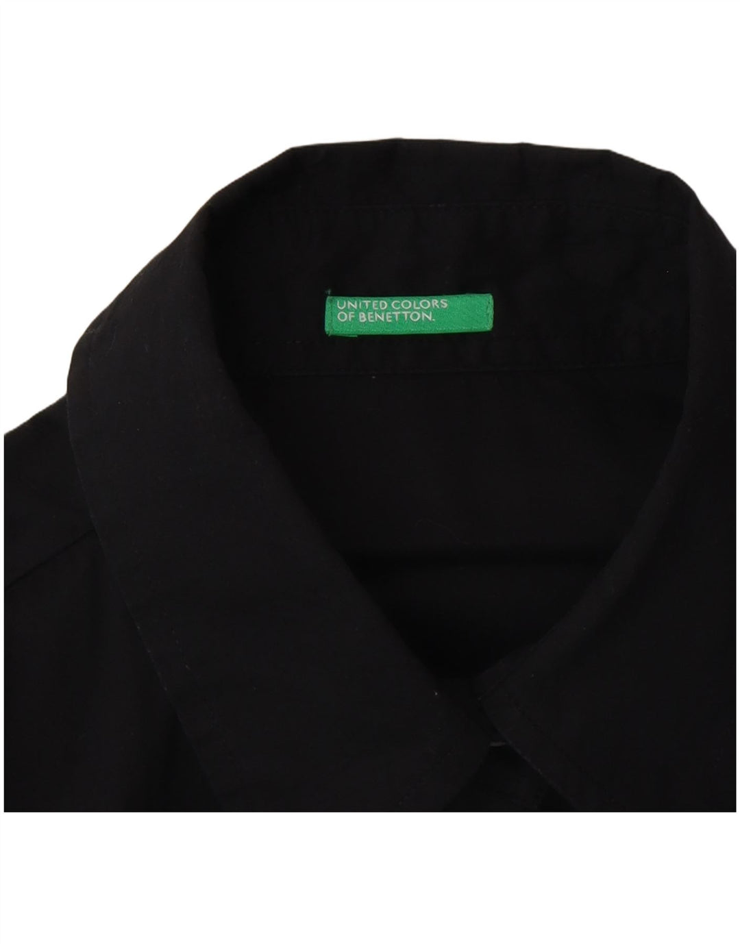 Camisa Benetton Mujer ES 42 Mediano Negro