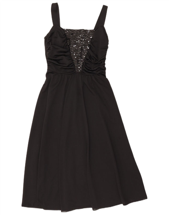 Hermann Lange Vestido largo de cóctel sin mangas para mujer EU 40 Medium Black