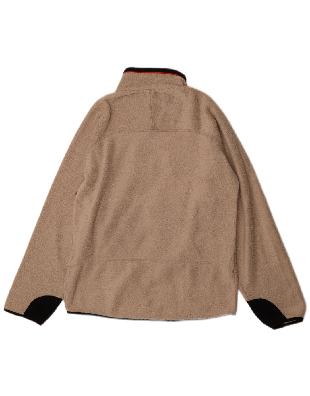 Fila Chaqueta polar para hombre UK 40 Large Beige Colorblock Poliéster