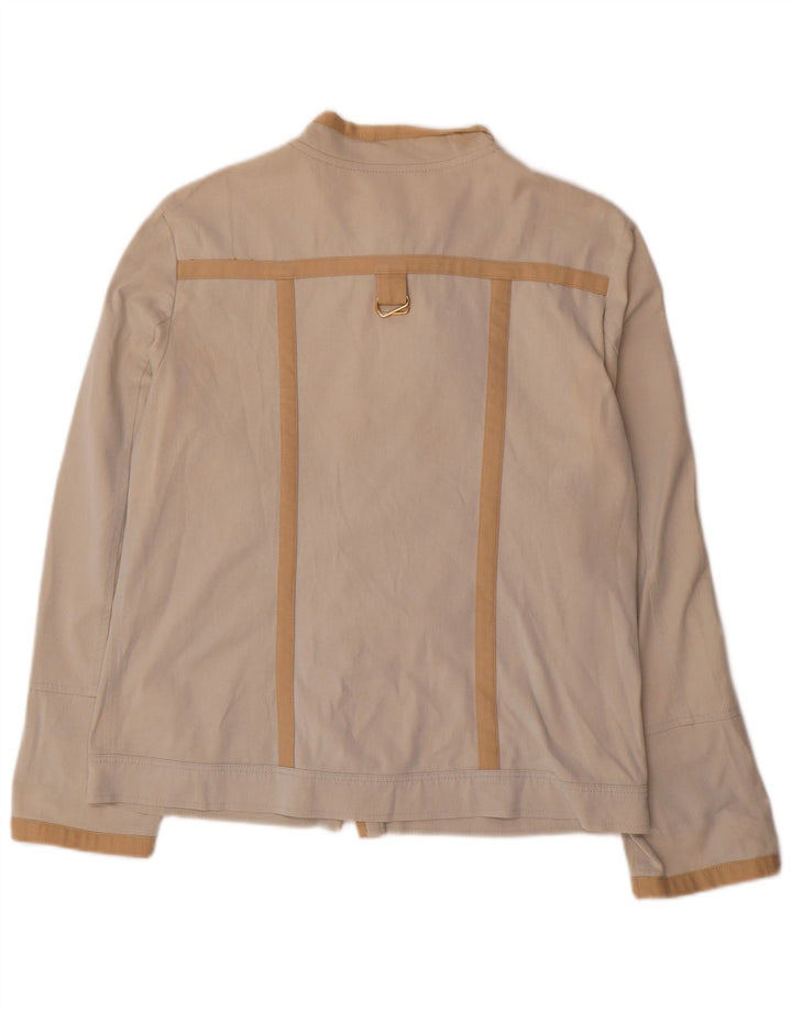 CARELLA Chaqueta utilitaria con forro para mujer Reino Unido 12 Algodón beige medio