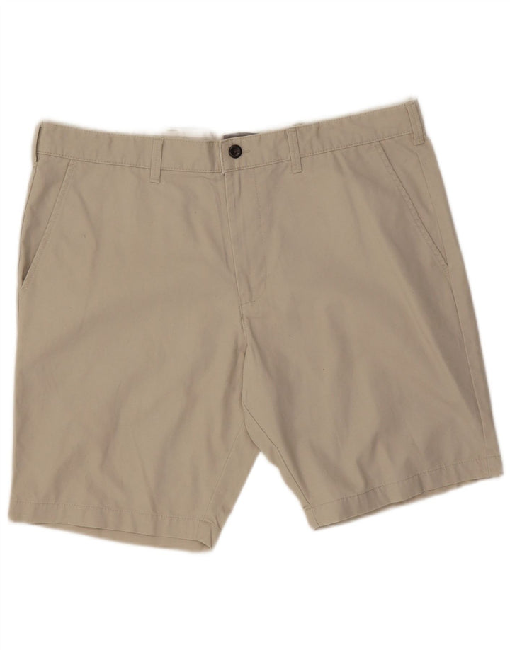 Marks & Spencer Pantalones cortos chinos para hombre W38 XL Algodón beige