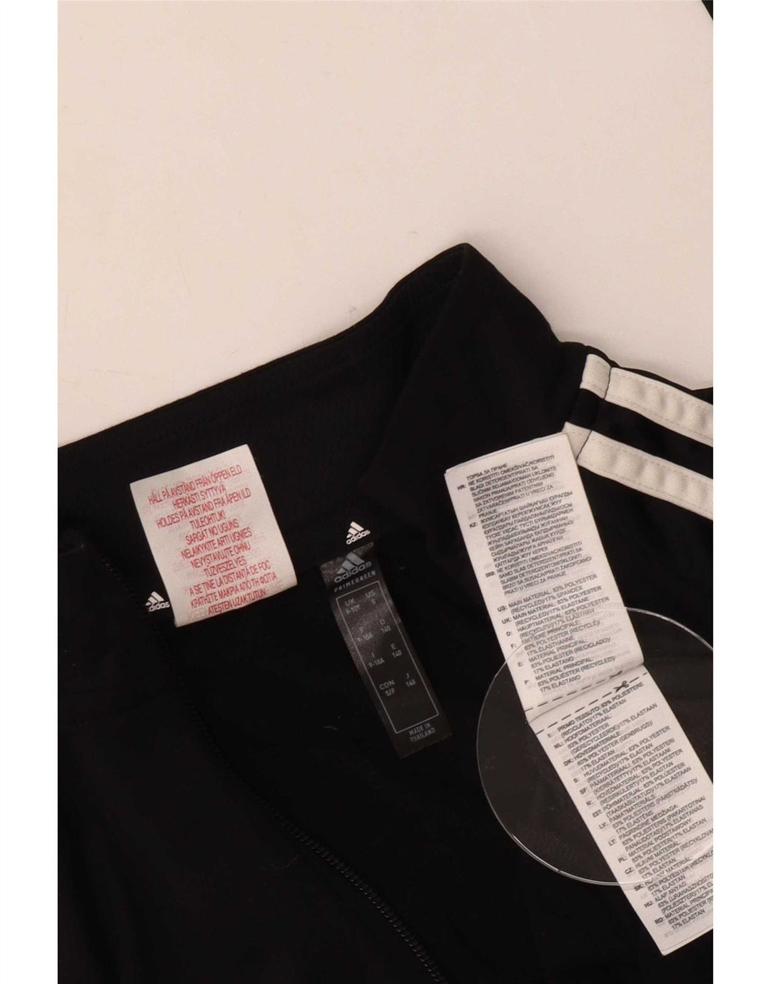 Adidas - Chándal Aeroready con cremallera y cuello para niños, 9-10 años, negro