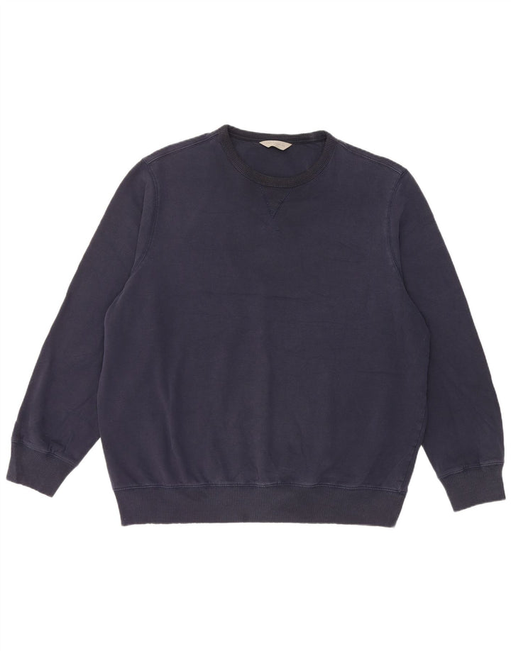 Marks & Spencer - Sudadera para hombre, talla 2XL, algodón azul marino