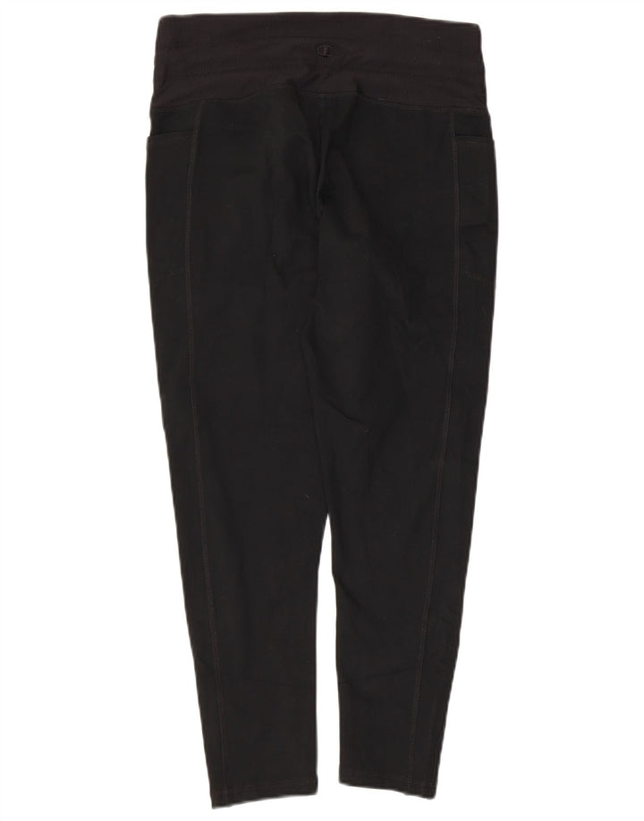 CHAMPION Leggings capri para mujer UK 44 Grande Poliéster negro