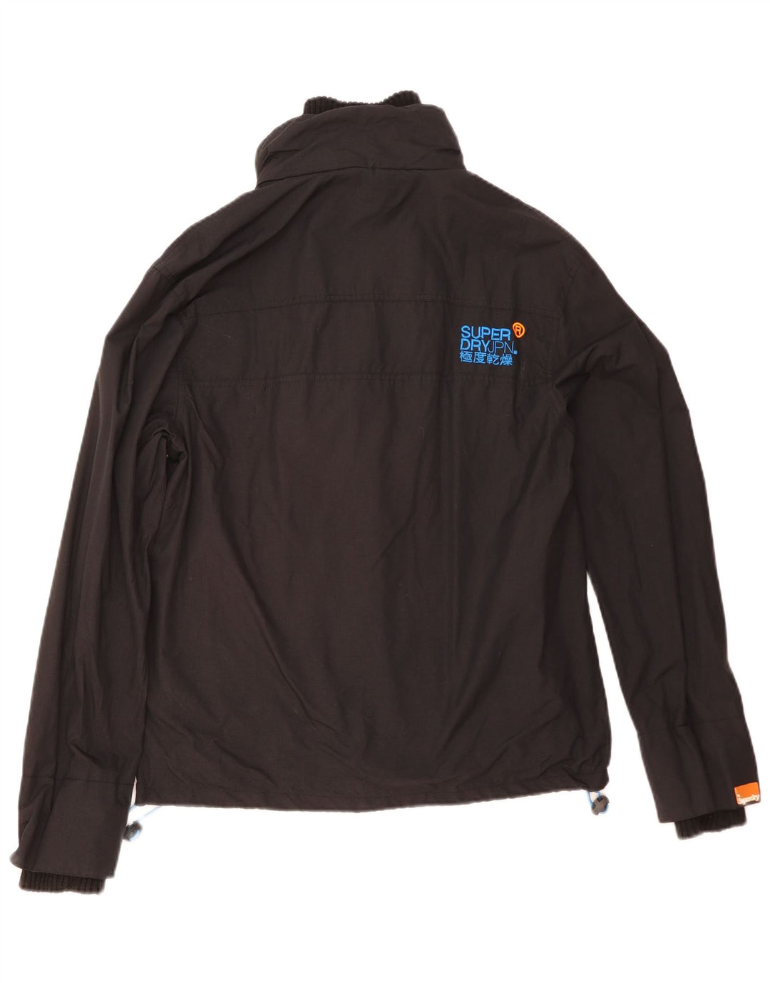Superdry Chaqueta cortavientos con estampado Windcheater para mujer, talla 40, color negro