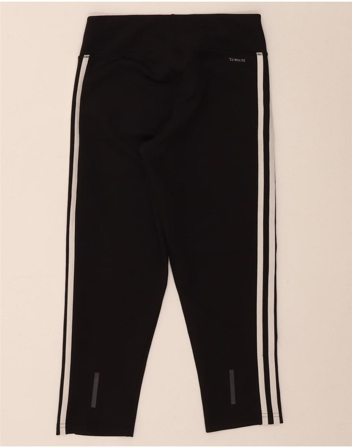 Adidas Climalite Capri Leggings para mujer Reino Unido 8/10 Pequeño Negro Poliéster