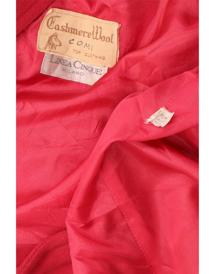 Linea Cinque Abrigo extragrande para mujer IT 46 Cachemira roja grande