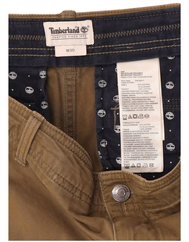 Timberland Shorts Cargo Hombre W30 Algodón Beige Medio