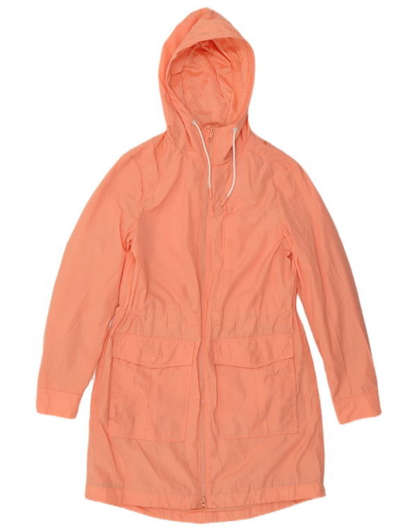 Marks & Spencer Chubasquero con capucha para mujer UK 8 Small Naranja Poliéster