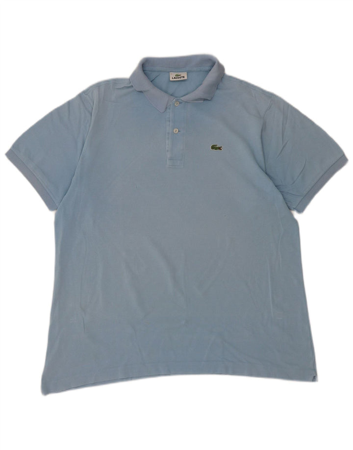 LACOSTE Polo para hombre Talla 7 2XL Algodón azul