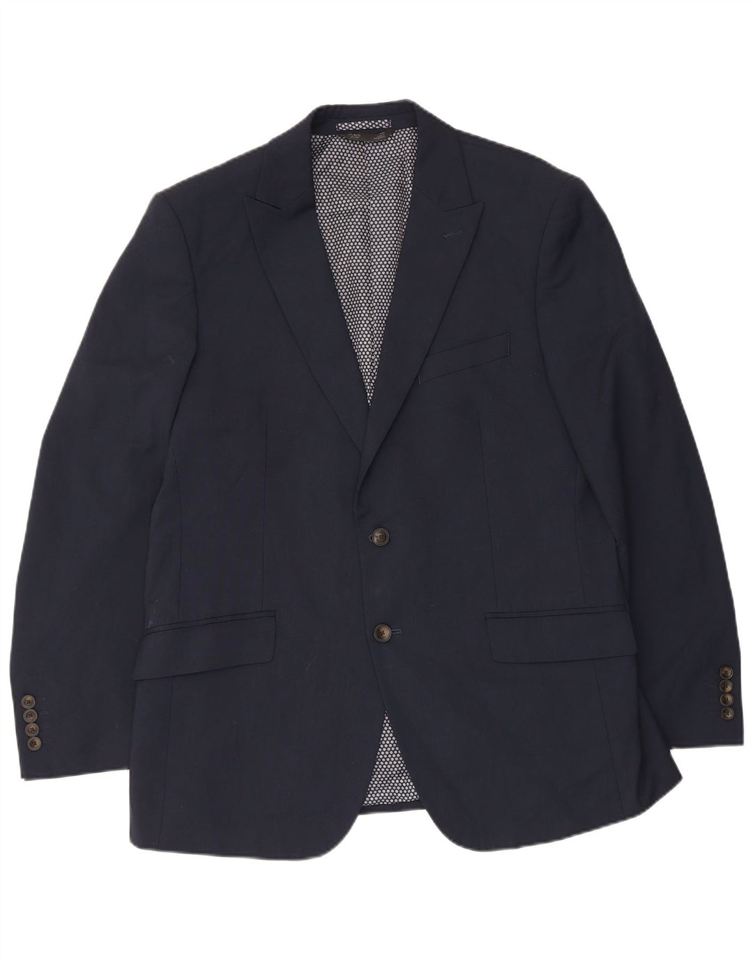 MARKS & SPENCER Chaqueta tipo blazer de 2 botones para hombre UK 42 Grande Azul marino