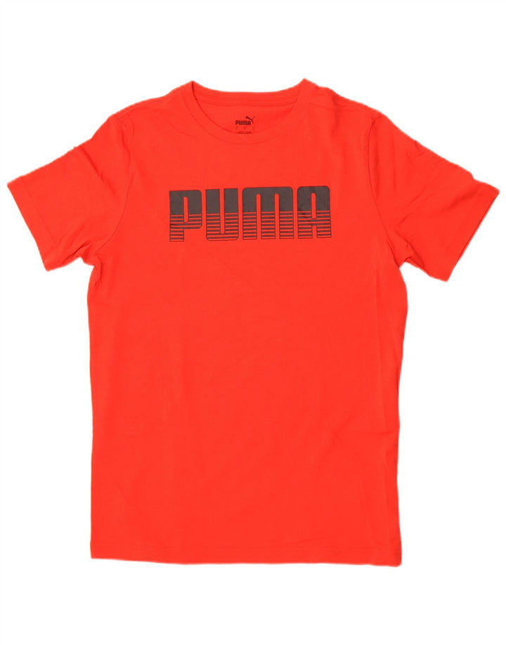 Puma Camiseta gráfica para hombre Top Small Red Cotton