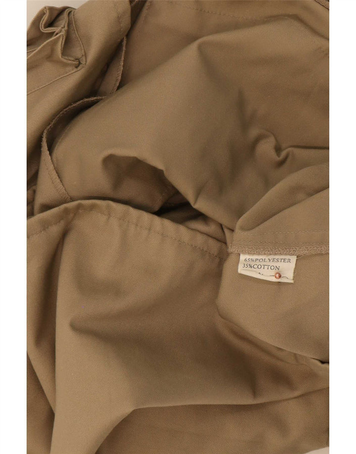 Vintage Mens Utility Gilet IT 56 3XL Poliéster Beige