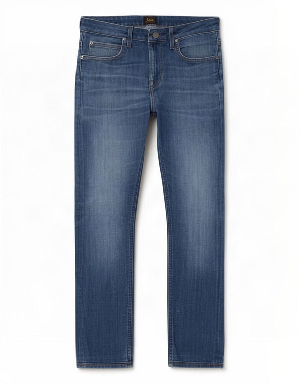 Lee Womens Malone Slim Jeans W30 L26 Blue Cotton