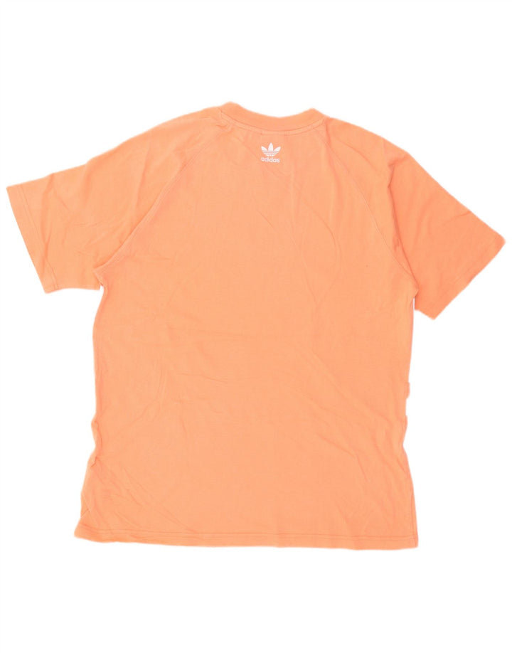 Adidas - Camiseta gráfica para hombre, color naranja medio, algodón