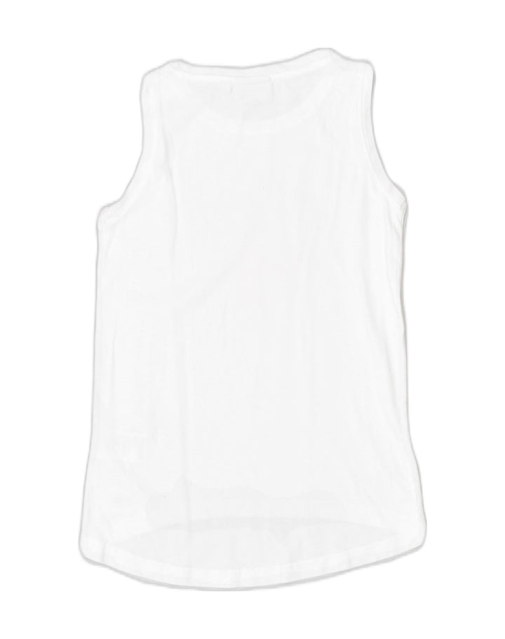 ELLESSE Girls Graphic Vest Top 5-6 Years White Cotton | Vintage | Thrift | Second-Hand | Used Clothing | Messina Hembry 