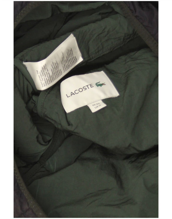 Chaqueta acolchada con capucha Lacoste para hombre Talla 50 Mediana Azul marino Poliamida