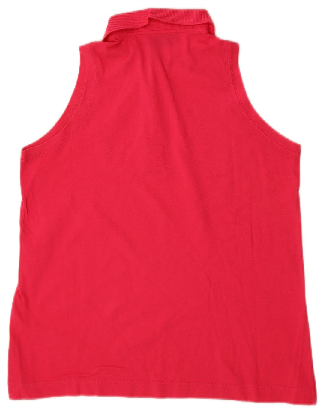 Sergio Tacchini Polo sin mangas para mujer UK 44 Algodón rosa medio