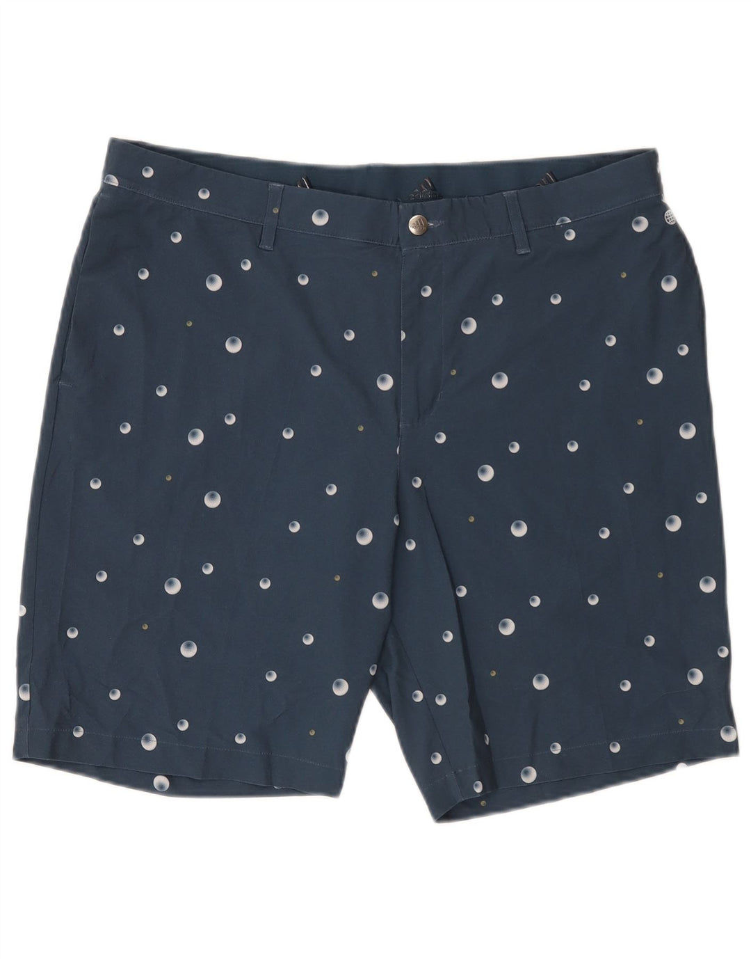 Adidas Mens Chino Shorts W36 Grande Azul Marino Manchado Poliéster