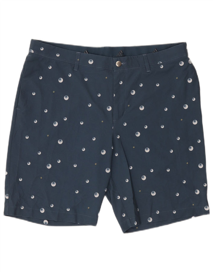 Adidas Mens Chino Shorts W36 Grande Azul Marino Manchado Poliéster