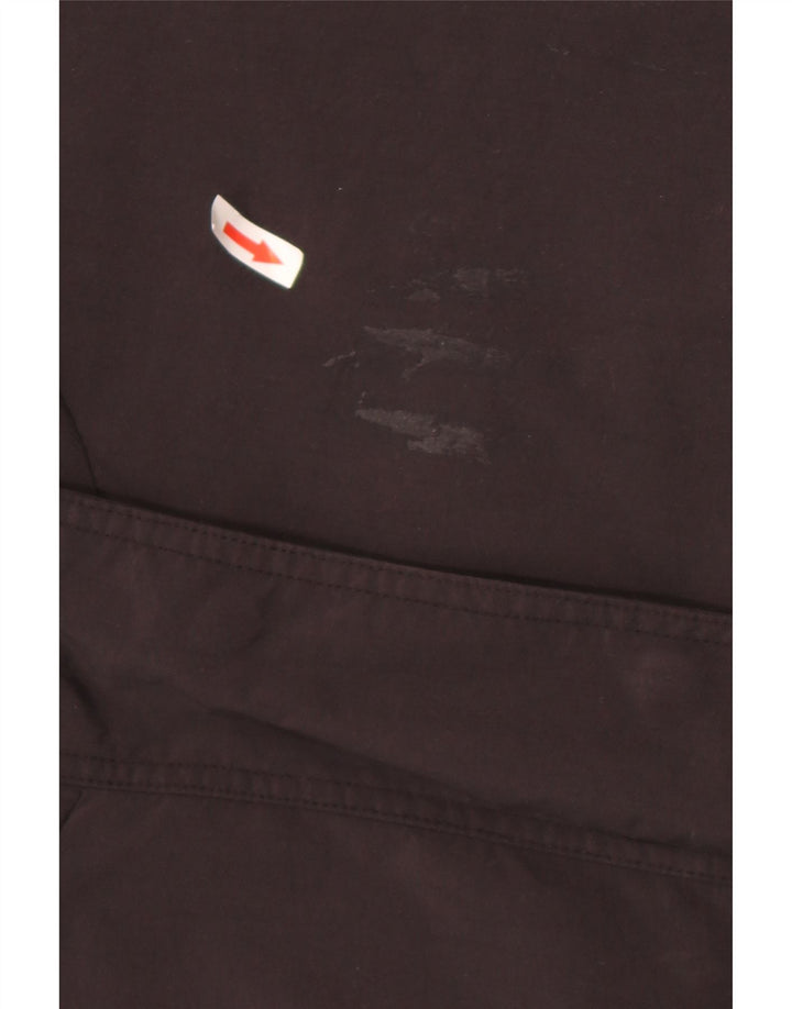 Nike Chaqueta Anorak extragrande con capucha para mujer US 8/10 Medium Black Nylon