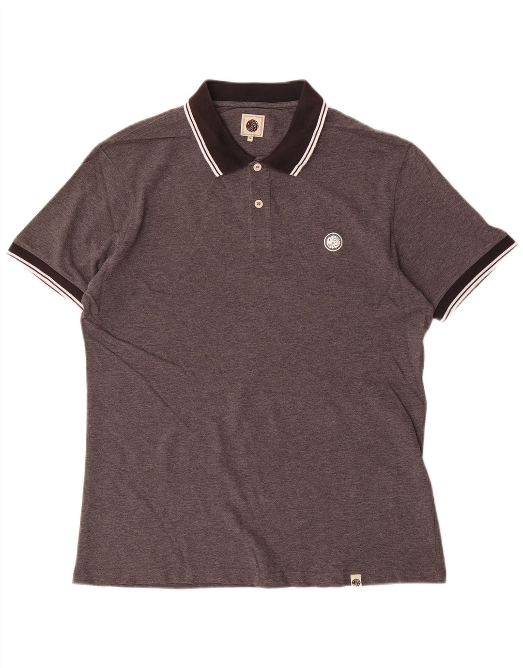 Polo de hombre Pretty Green de algodón gris medio
