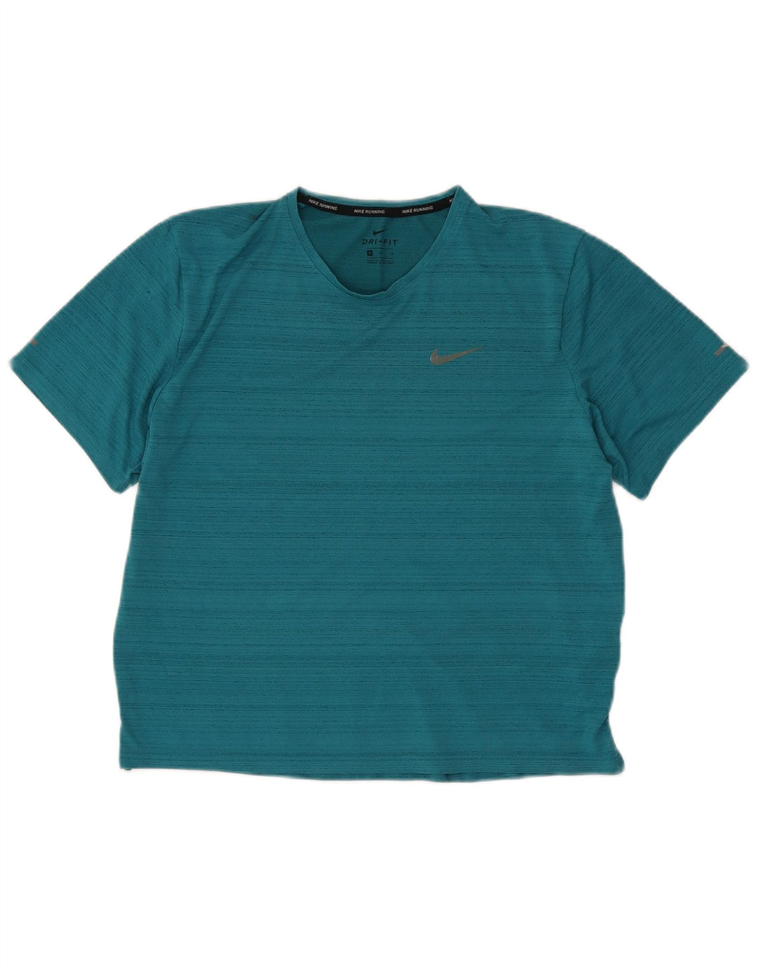 Nike Camiseta Dri Fit para Mujer UK 44 Poliéster Moteado Turquesa Mediano