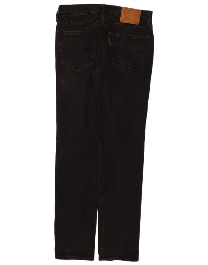 Levi's Hombre 511 Slim Jeans W31 L32 Algodón Negro