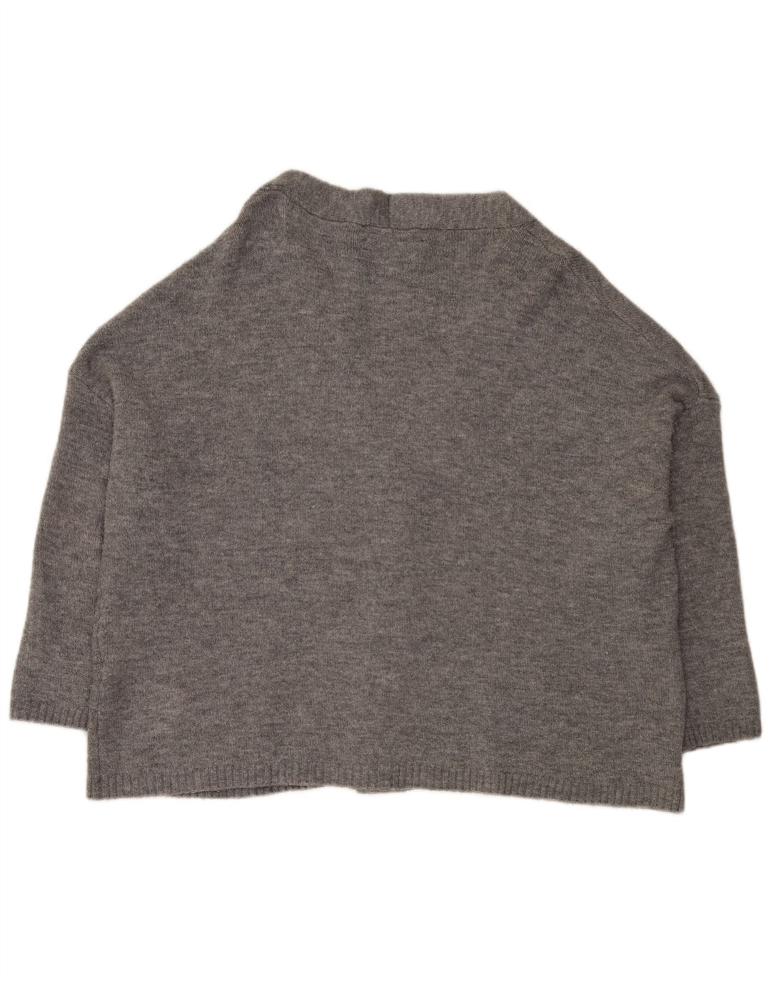 Zara Mujer Suéter Cárdigan Extragrande Reino Unido 44 Acrílico Moteado Gris Medio