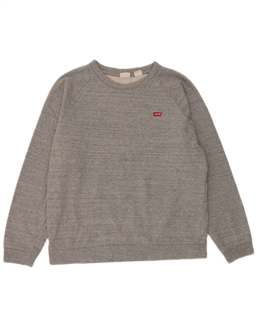 Levi's Sudadera tipo jersey para mujer UK 14 Algodón moteado gris medio