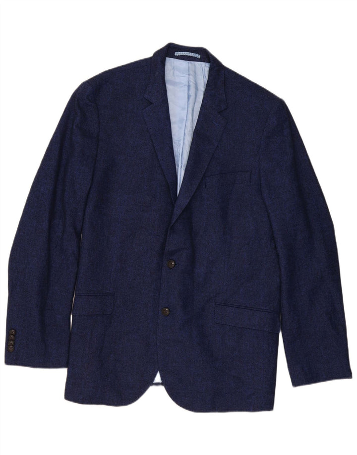 Marks & Spencer Chaqueta tipo blazer de 2 botones para hombre UK 44 XL Azul marino Espiga