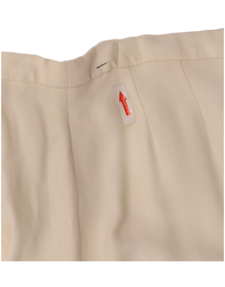 Max Mara Mujer Falda Midi W28 Mediana Blanco Roto
