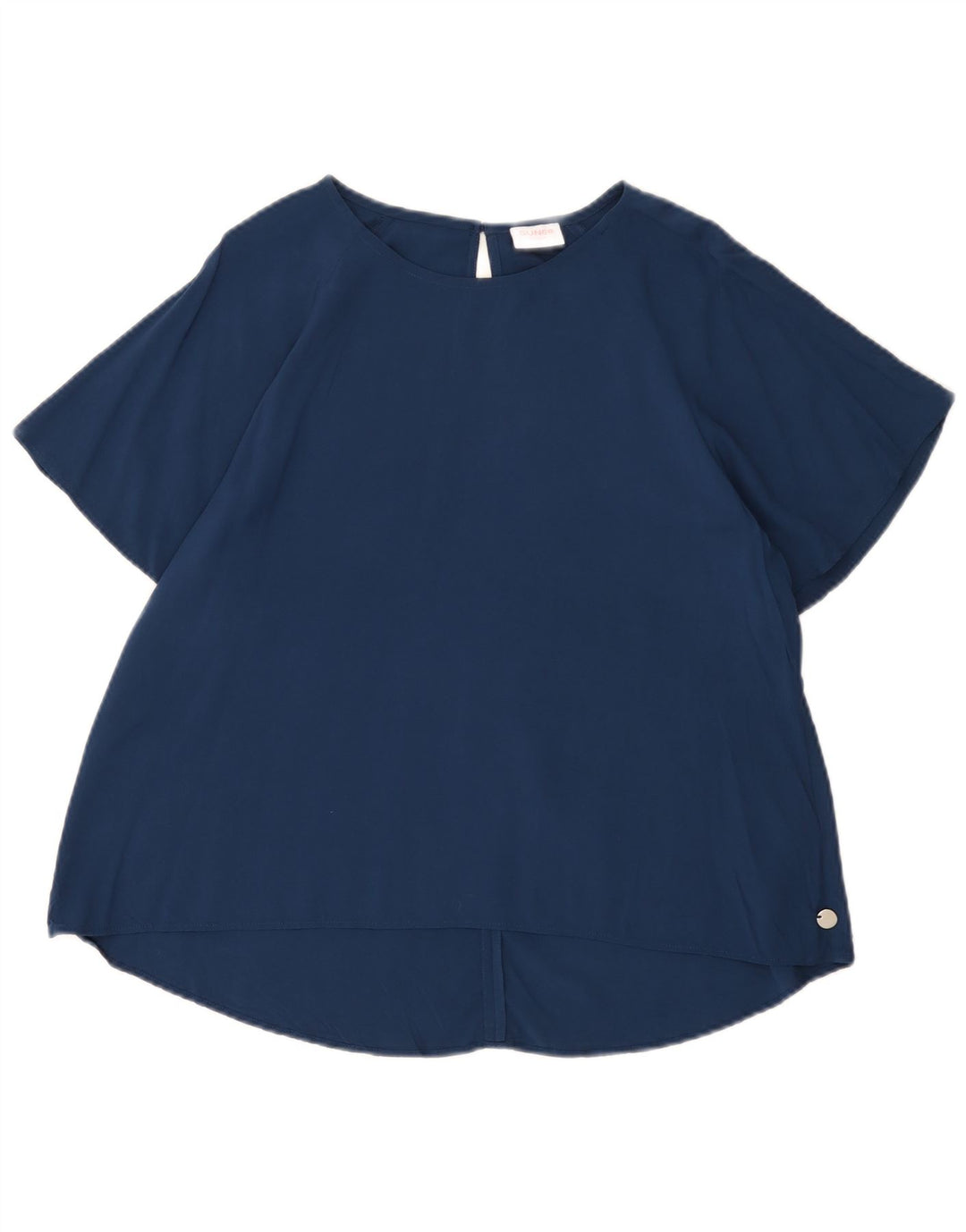 Sun68 Blusa para Mujer Top UK 44 Medio Azul Marino Viscosa