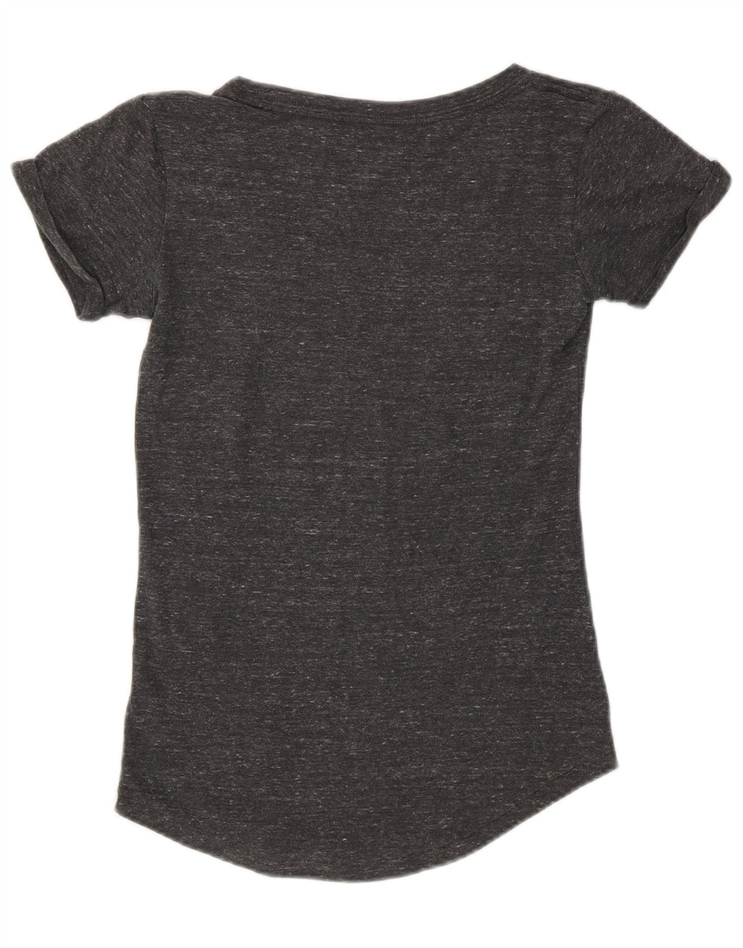 NIKE Camiseta gráfica para mujer Top UK 10 Small Grey Moteado