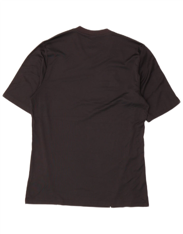 Adidas Mens Climalite Camiseta Top Medio Negro Poliéster