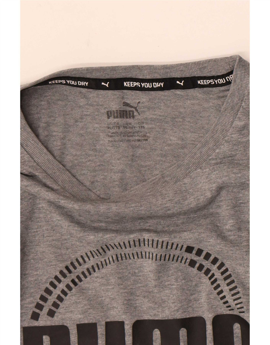 Puma Camiseta Gráfica Niño Top 15-16 Años Gris