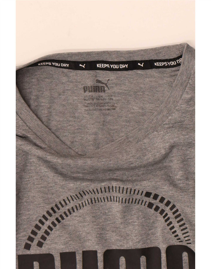 Puma Camiseta Gráfica Niño Top 15-16 Años Gris