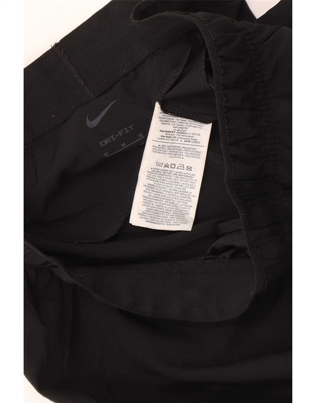 Pantalones cortos deportivos Nike Dri Fit para hombre Poliéster negro mediano