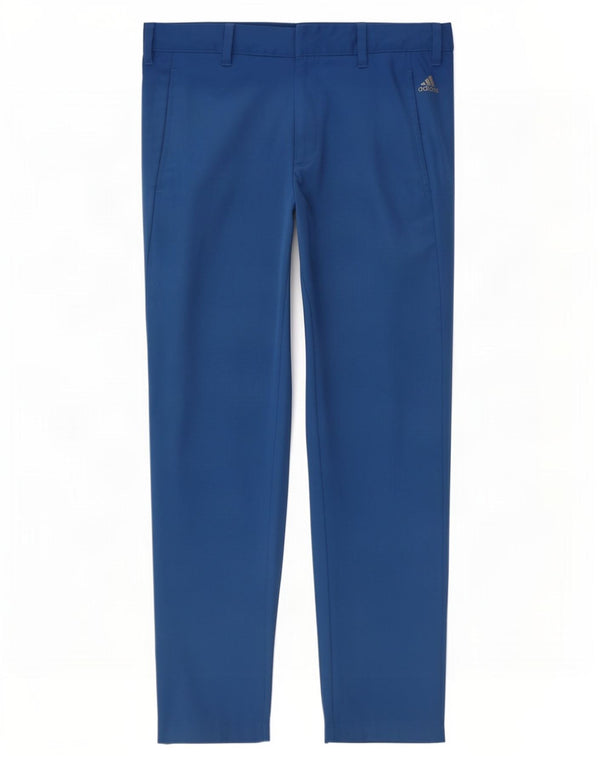 Pantalón Chino Recto Adidas Hombre W30 L30 Poliéster Azul