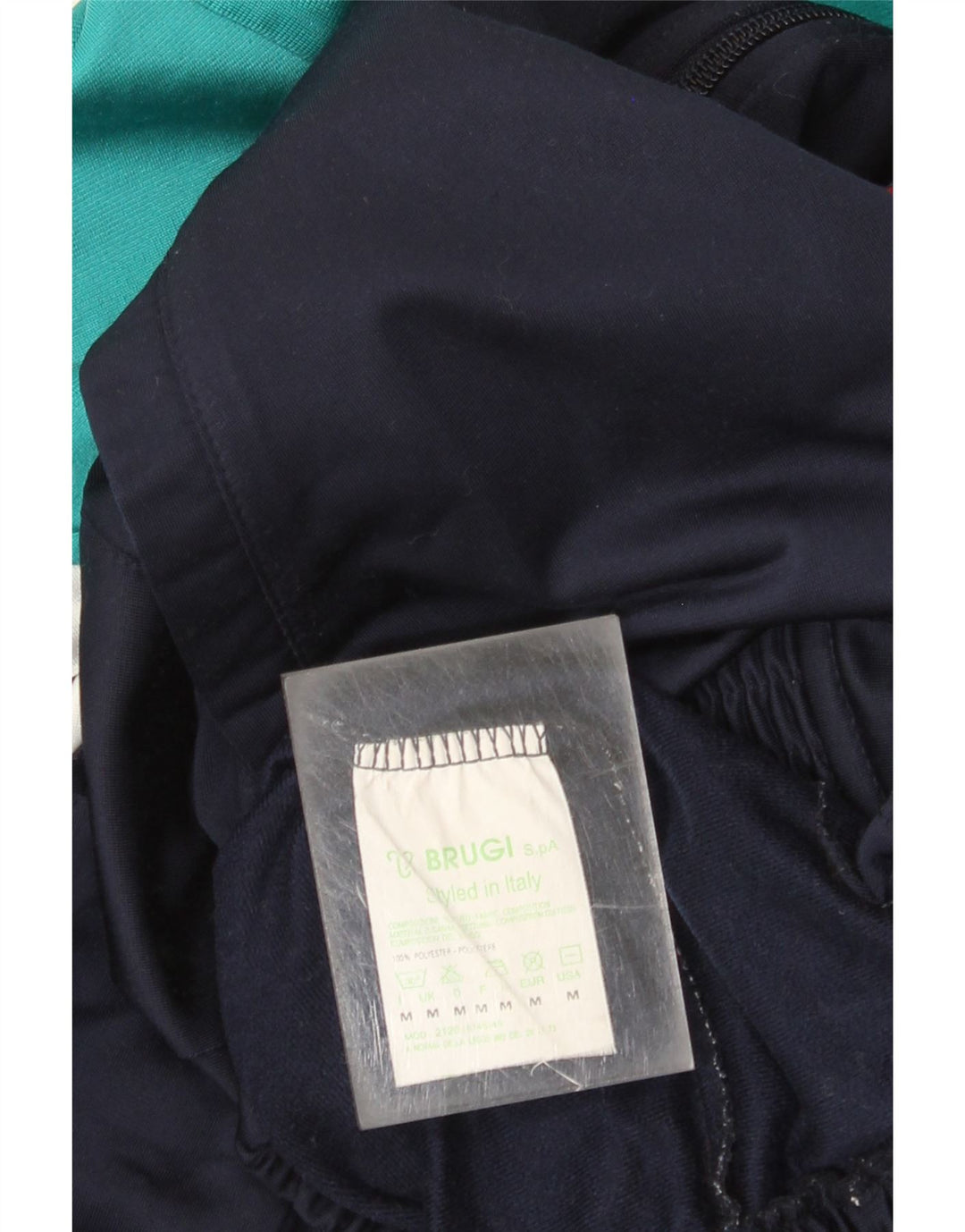 Brugi Chaqueta de chándal con gráfico USA USA para hombre, color azul marino mediano