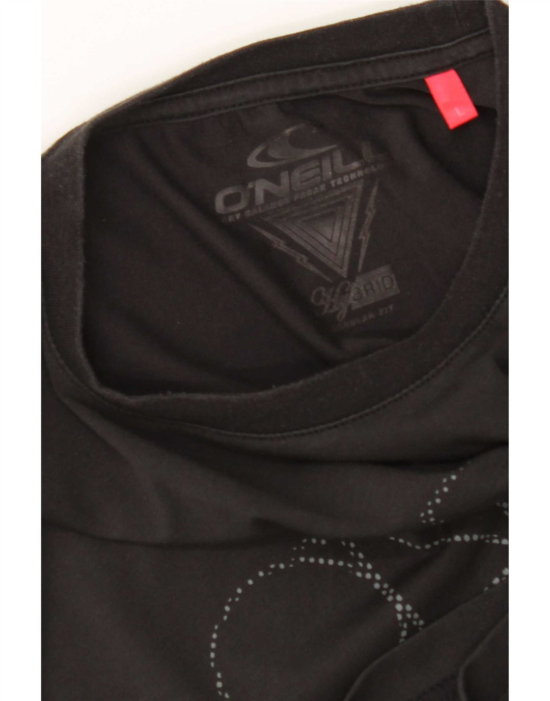 O'Neill Mens Graphic Top Manga Larga Grande Negro