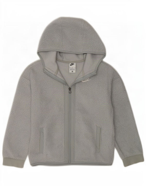 Nike Chaqueta polar con capucha para niño 11-12 años Gris medio Poliéster
