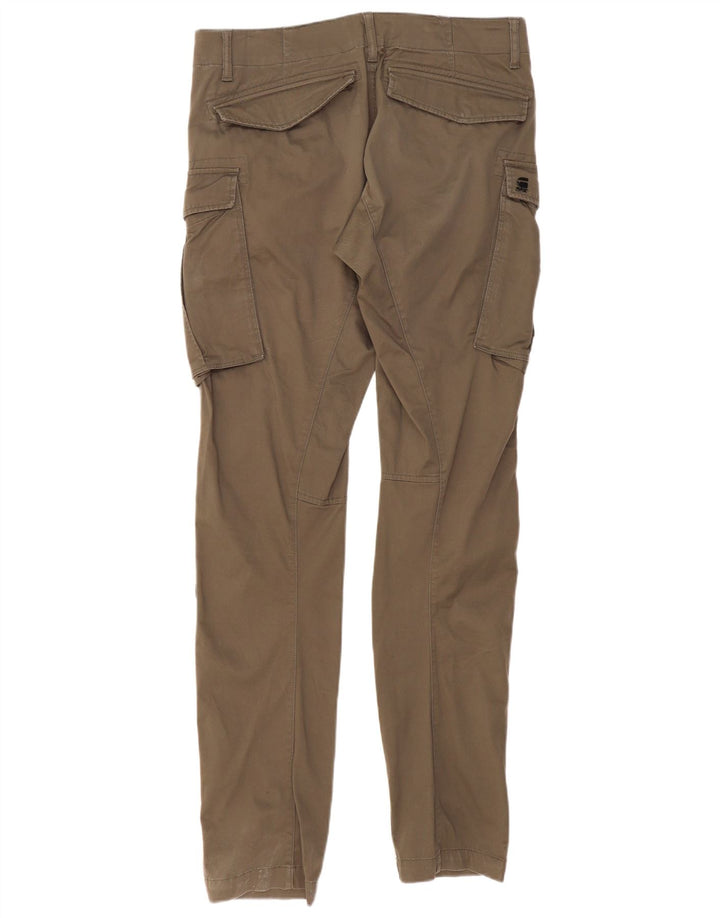 G-Star Hombre Pantalones Cargo Slim W34 L38 Poliéster Caqui